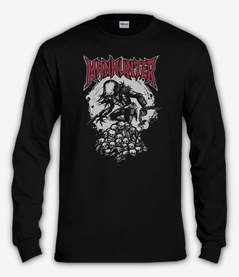 Polera manga larga Negro de Manhunter