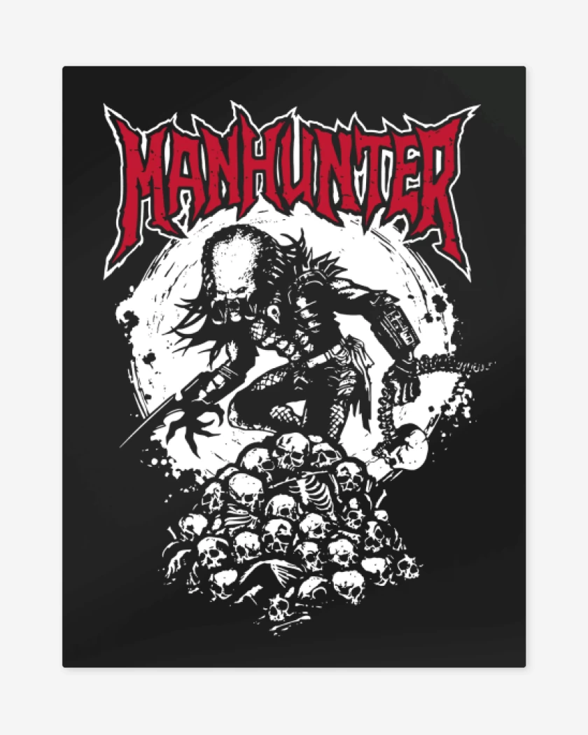 Print metalico Negro de Manhunter
