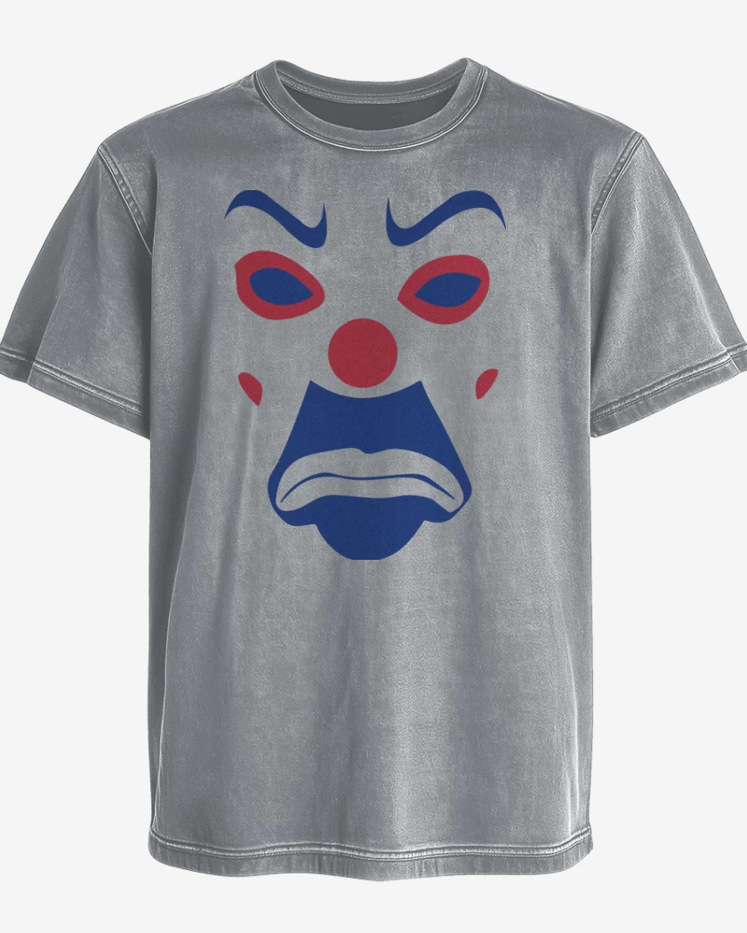 Polera desgastada Gris Melange de Mask