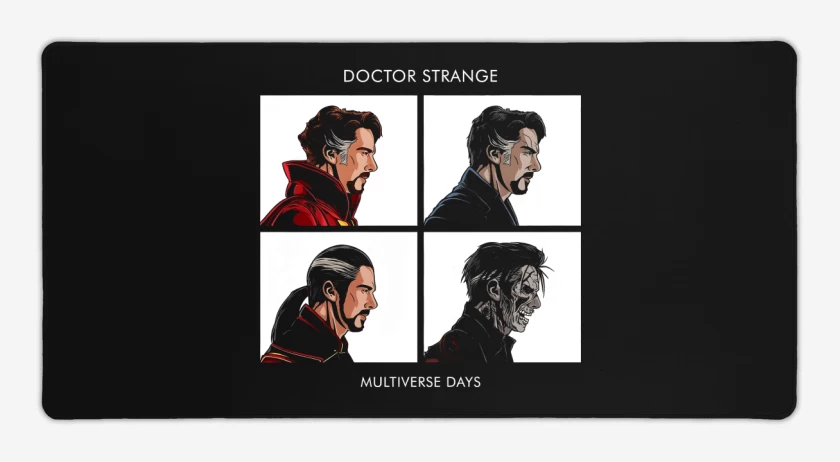 Mouse pad Gamer Negro de Multiverse Days
