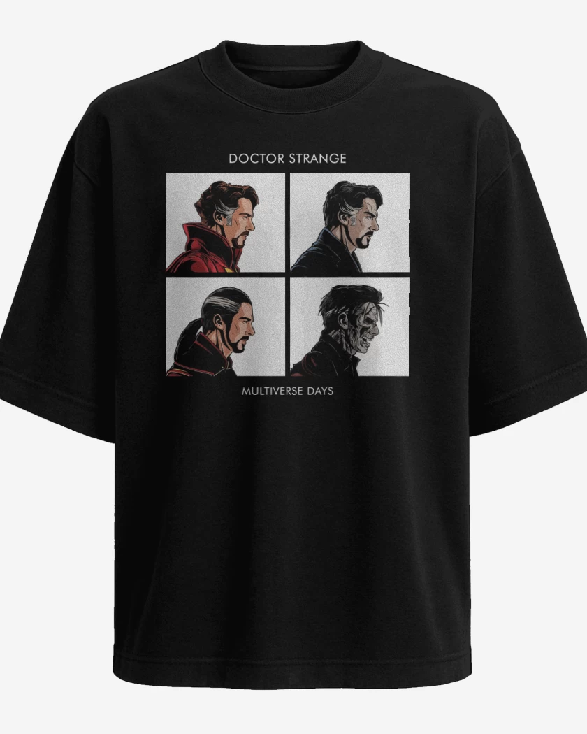 Polera Oversize Negro de Multiverse Days