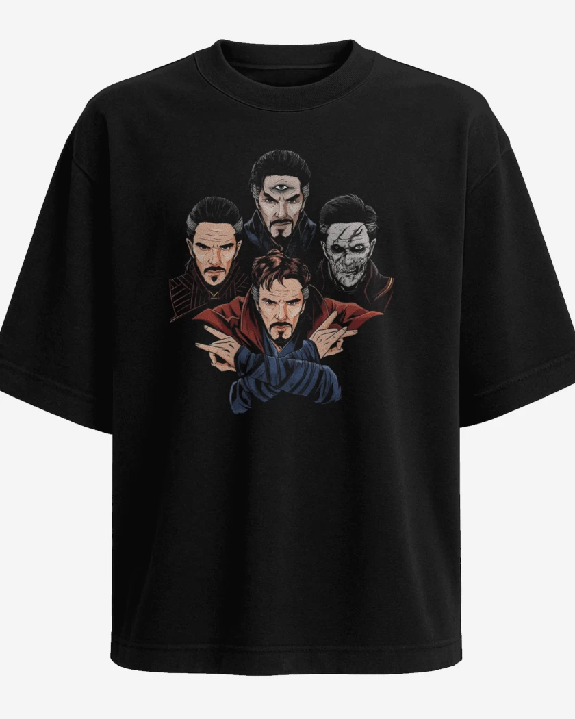 Polera Oversize Negro de Strange Rhapsody