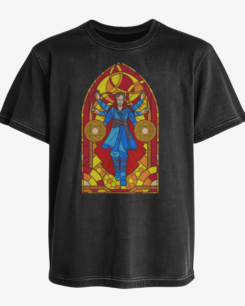 Polera desgastada Holy Strange