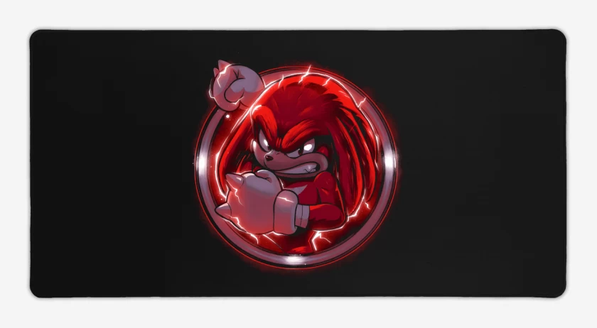 Mouse pad Gamer Negro de Nudillos