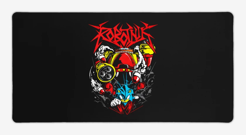 Mouse pad Gamer Negro de Robotnik