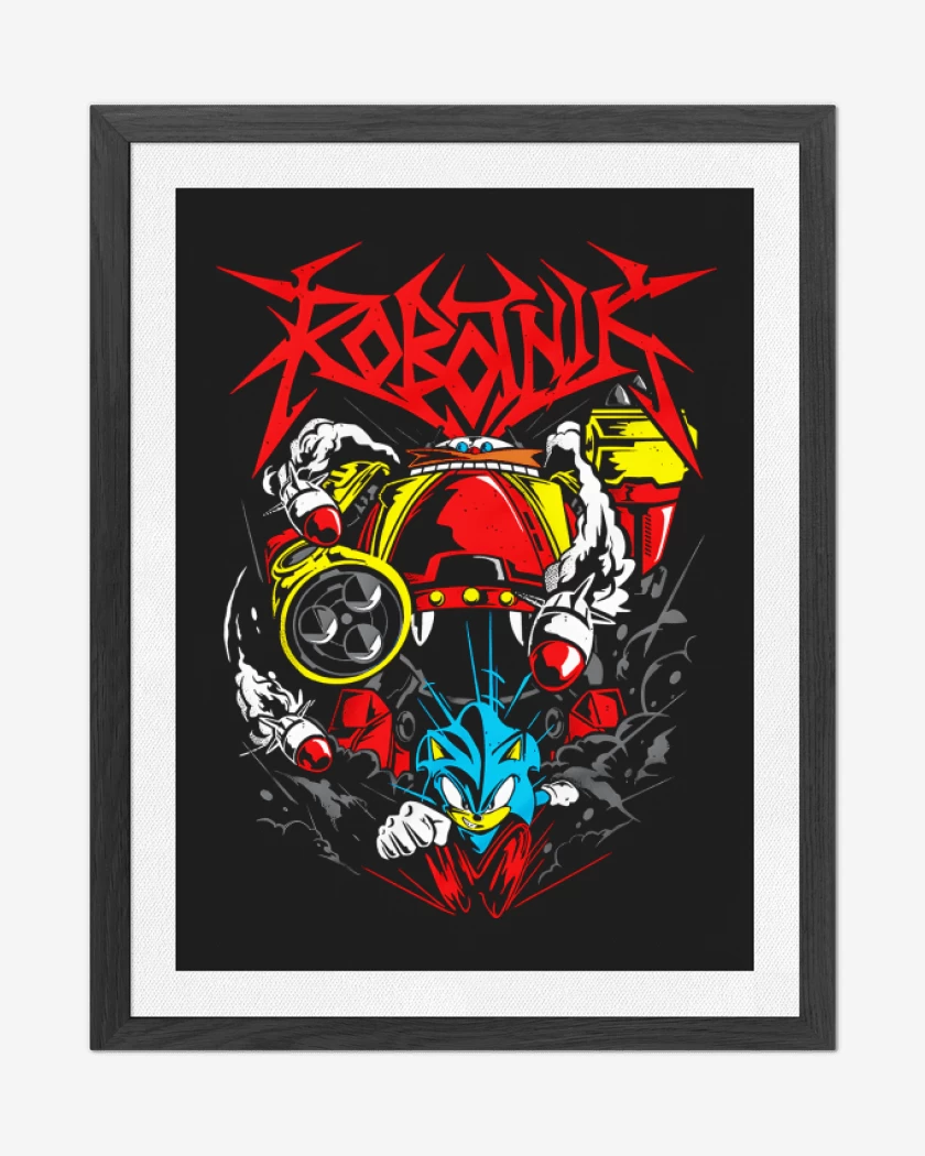 Cuadro decorativo Negro de Robotnik