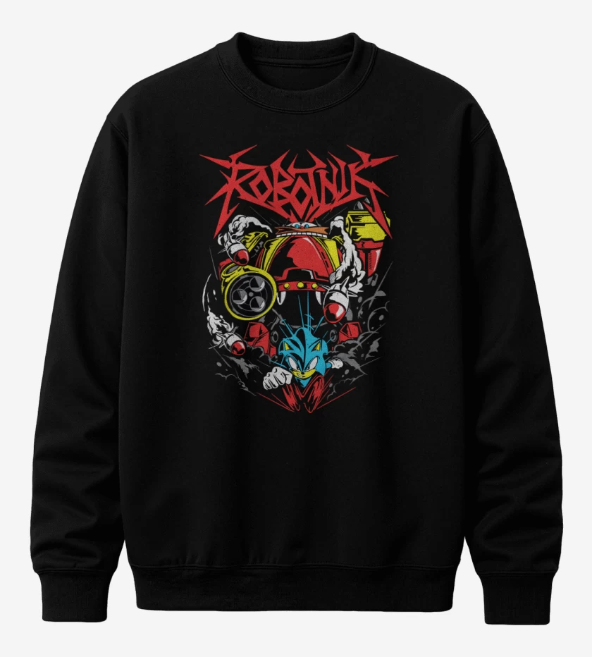 Poleron polo Negro de Robotnik