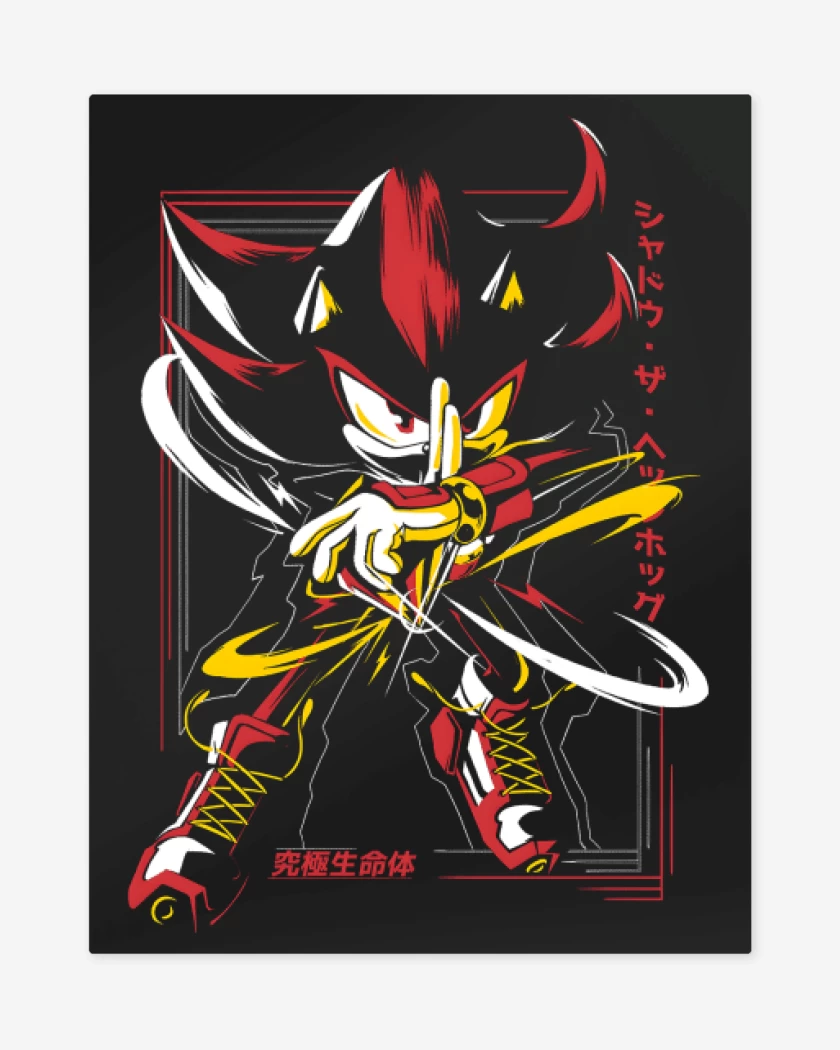 Print metalico Sombra el Erizo