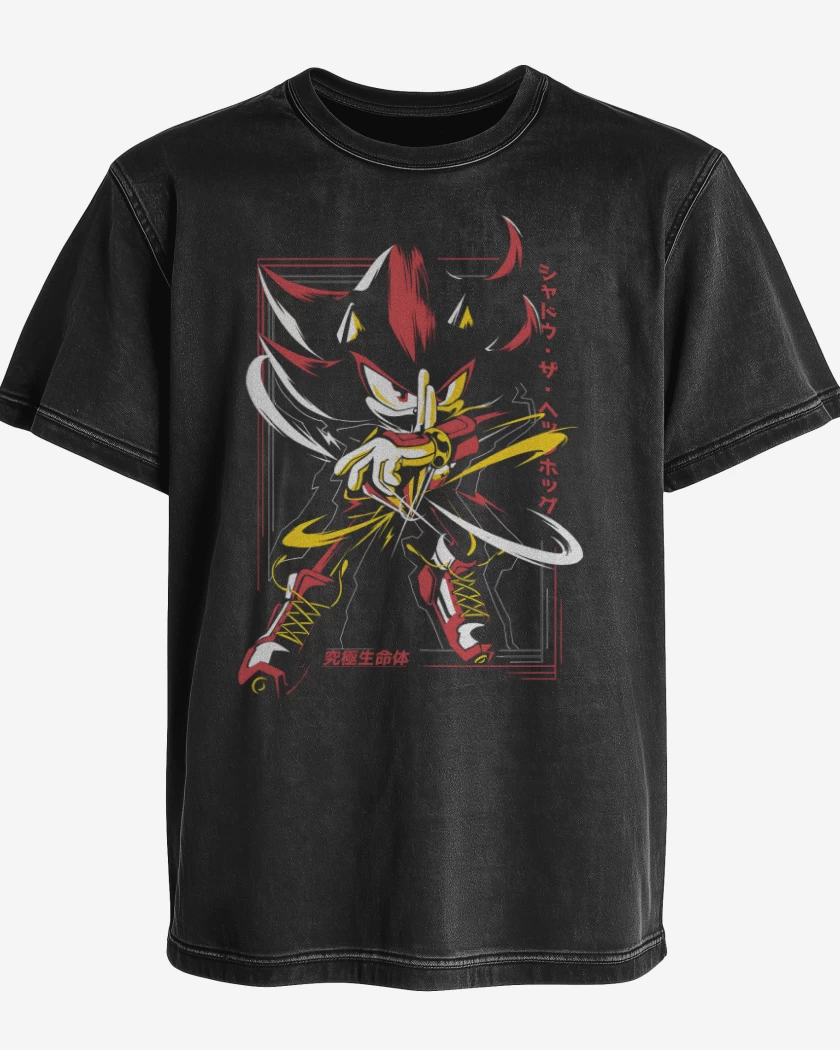 Polera desgastada Sombra el Erizo