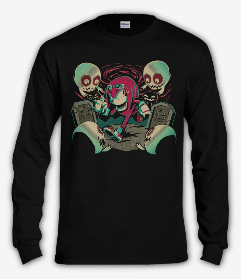 Polera manga larga Negro de Nudillos Fantasmas
