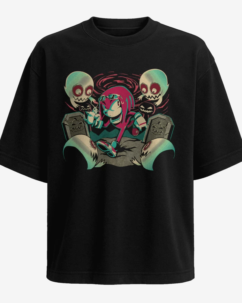 Polera Oversize Nudillos Fantasmas