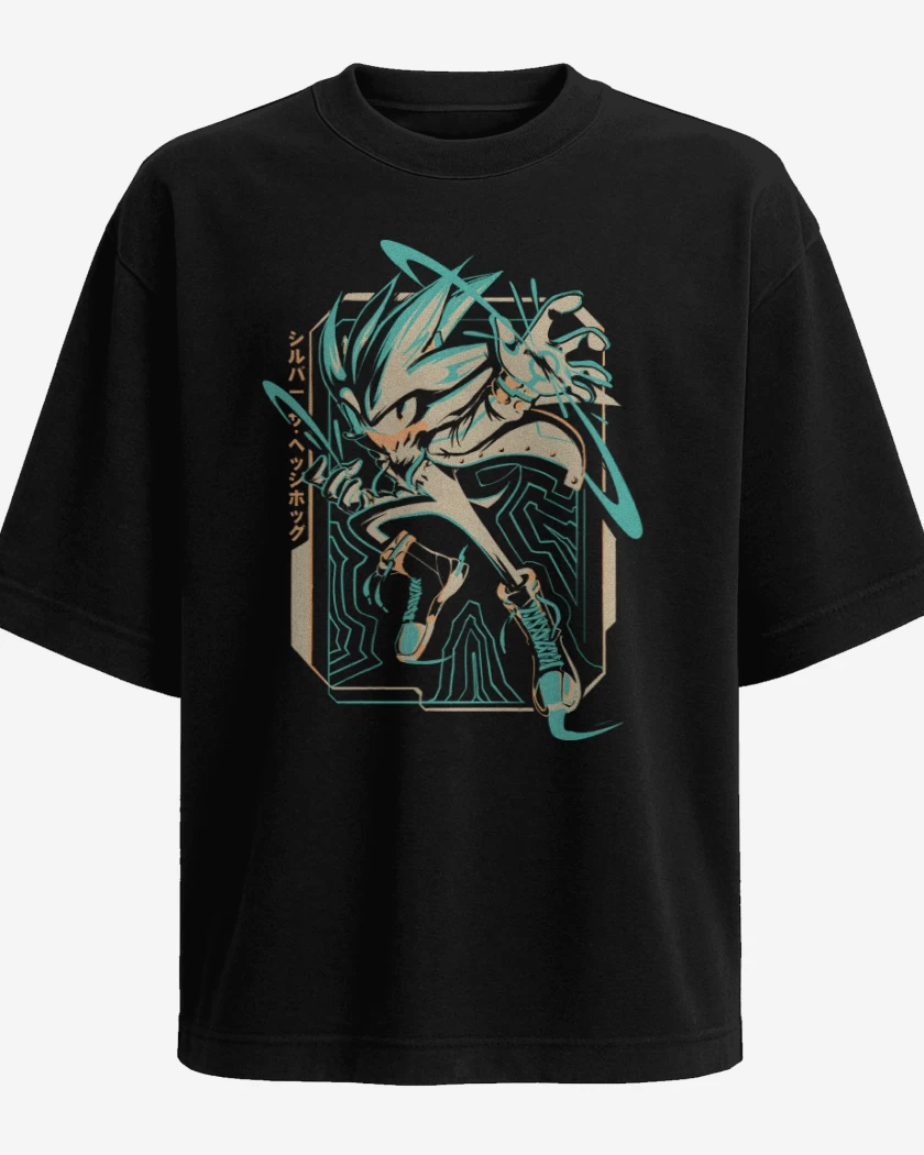 Polera Oversize Negro de Silver