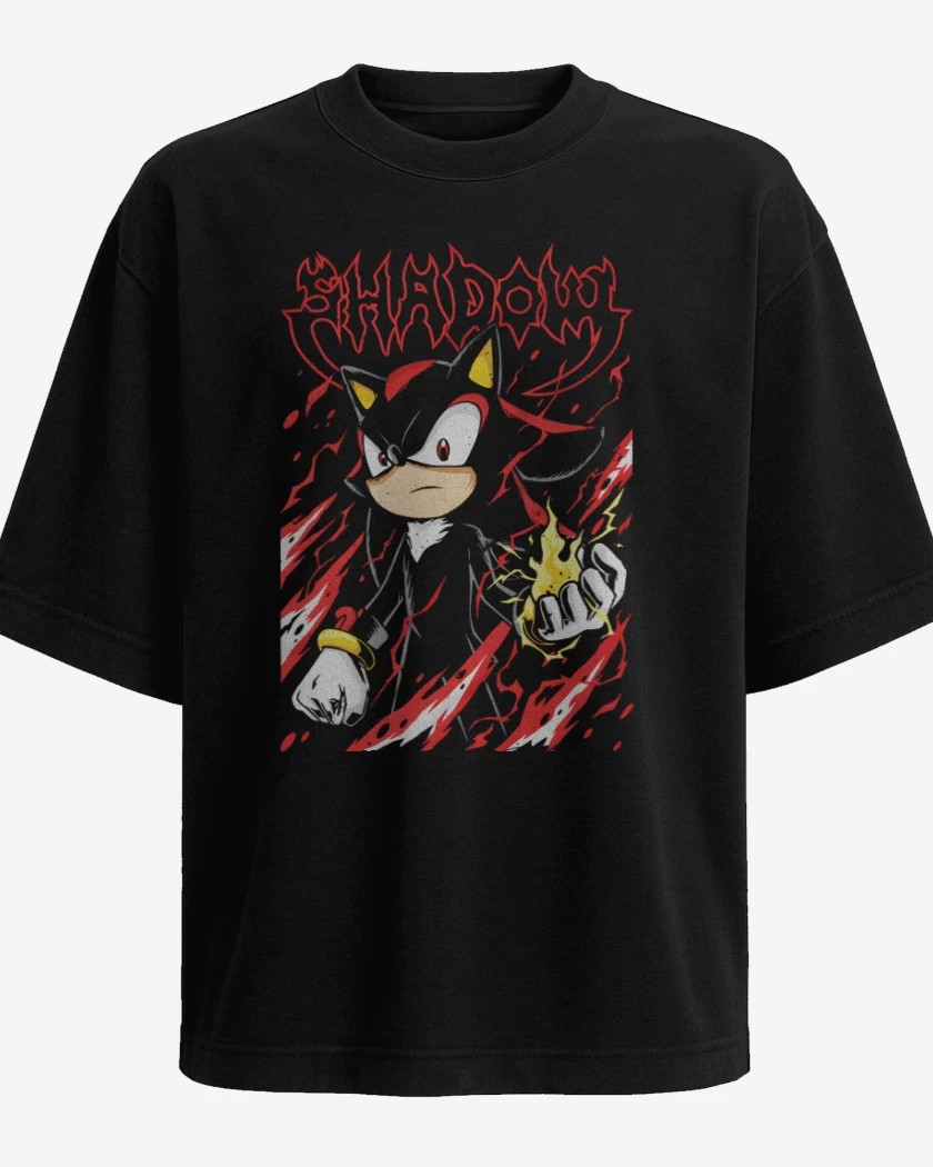 Polera Oversize Negro de Shadow
