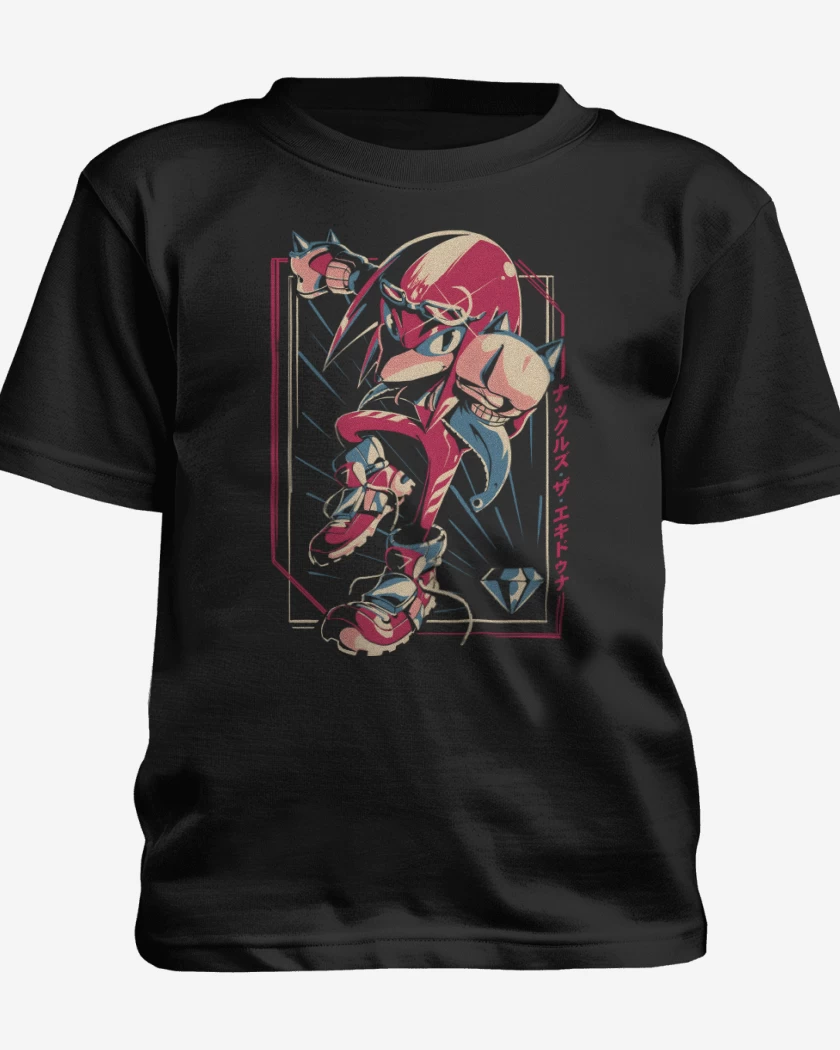 Polera de niño Negro de Knuckles Nudillos