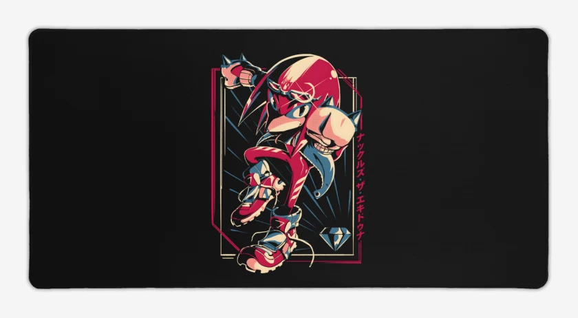 Mouse pad Gamer Negro de Knuckles Nudillos