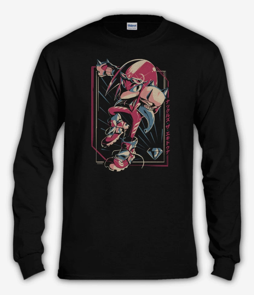 Polera manga larga Negro de Knuckles Nudillos