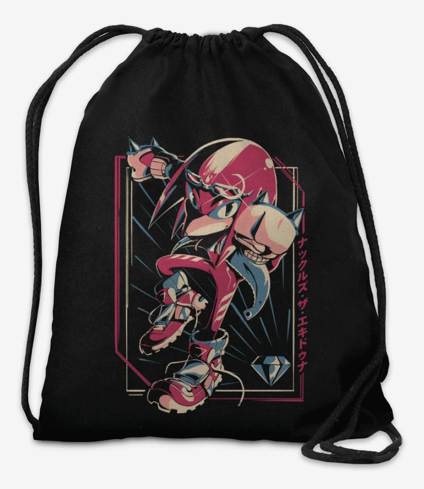 Mochila Negro de Knuckles Nudillos