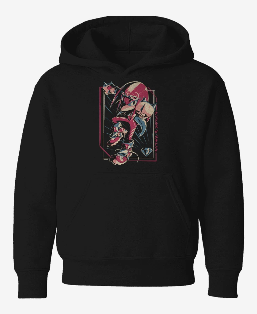 Poleron de niño Negro de Knuckles Nudillos