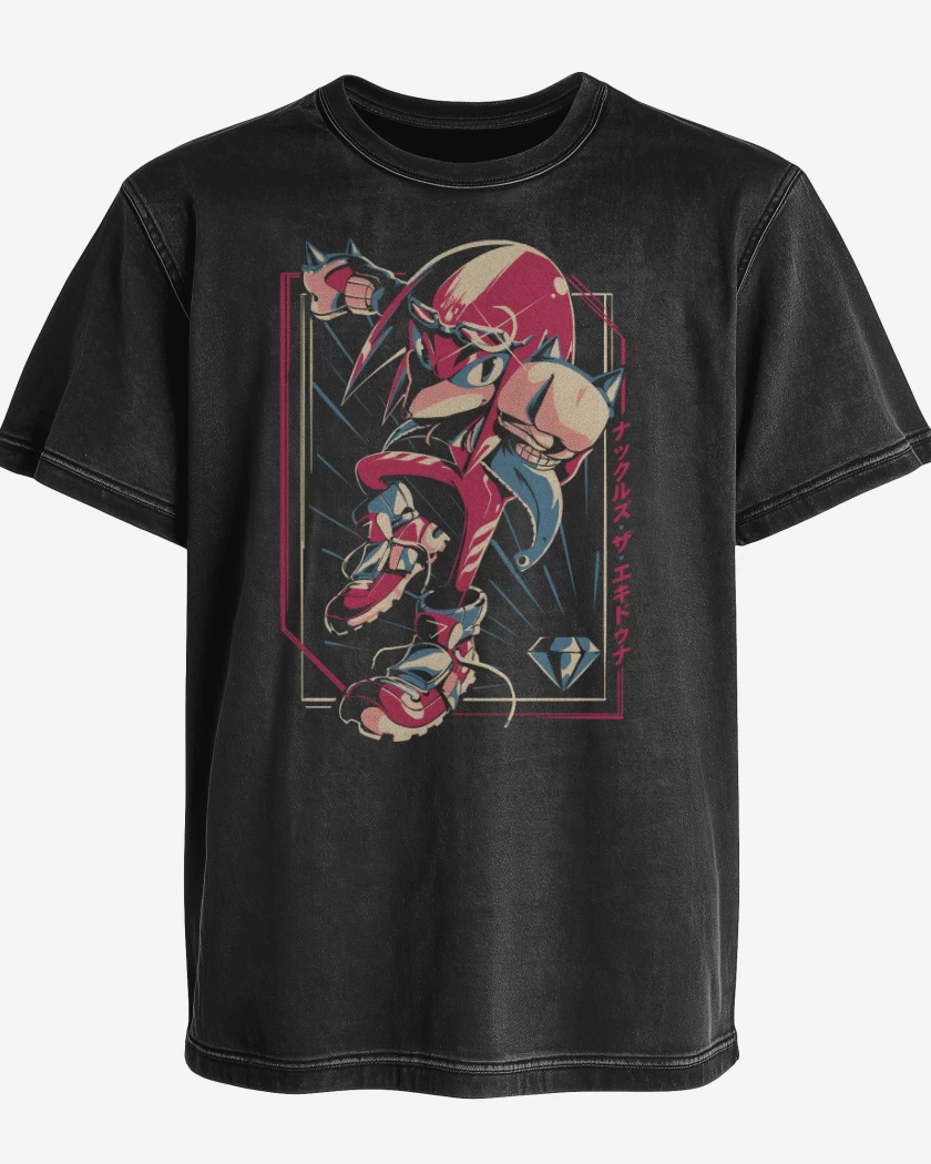 Polera desgastada Knuckles Nudillos