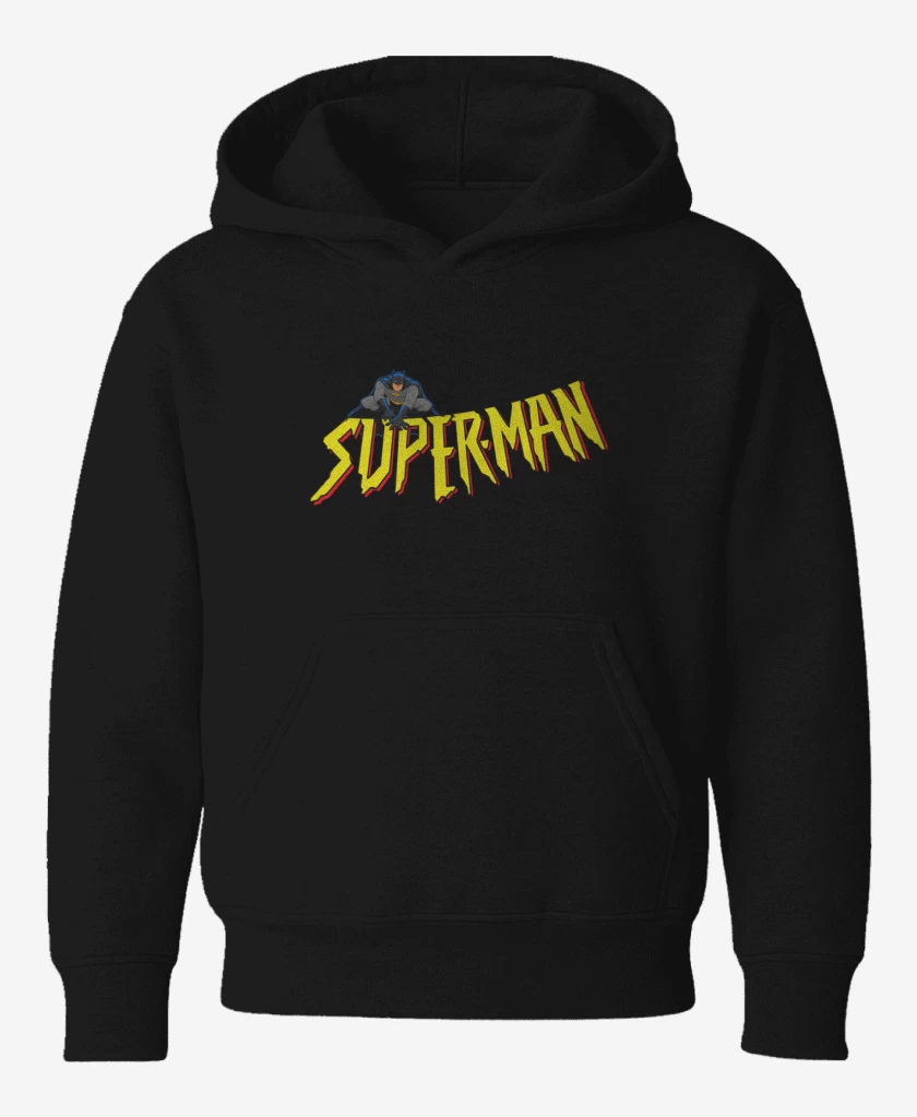 Poleron de niño Negro de Super-man?