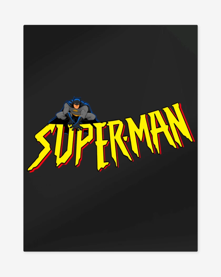 Print metalico Negro de Super-man?