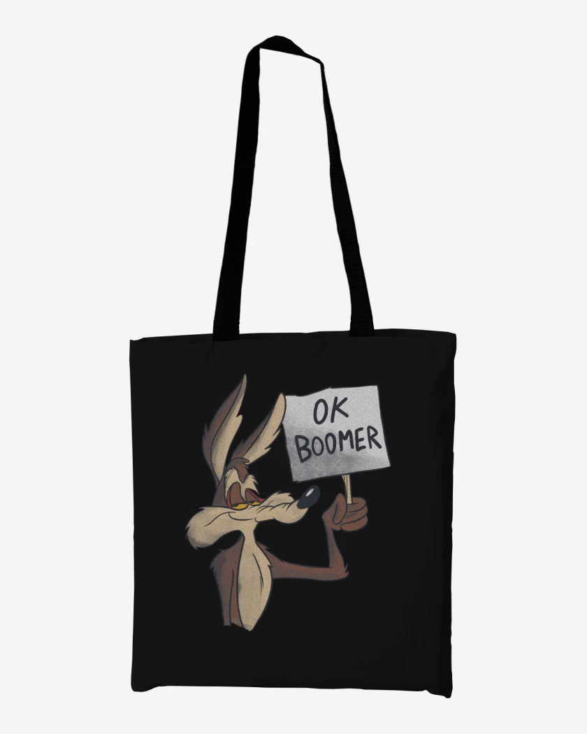 Totebag Negro de OK Boomer