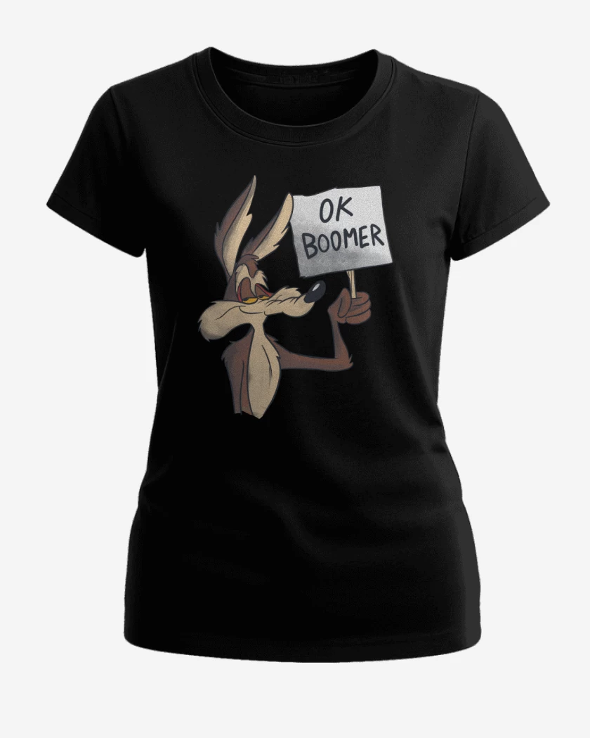 Polera de Mujer Negro de OK Boomer