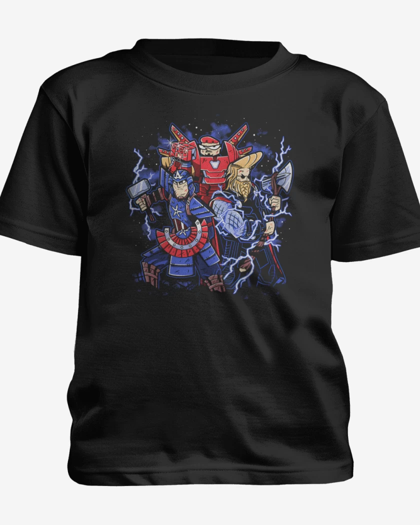 Polera de niño Negro de Cartoonvengers