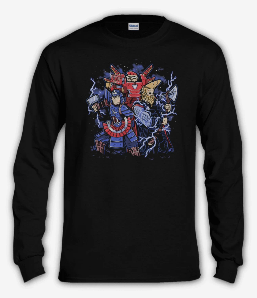 Polera manga larga Cartoonvengers