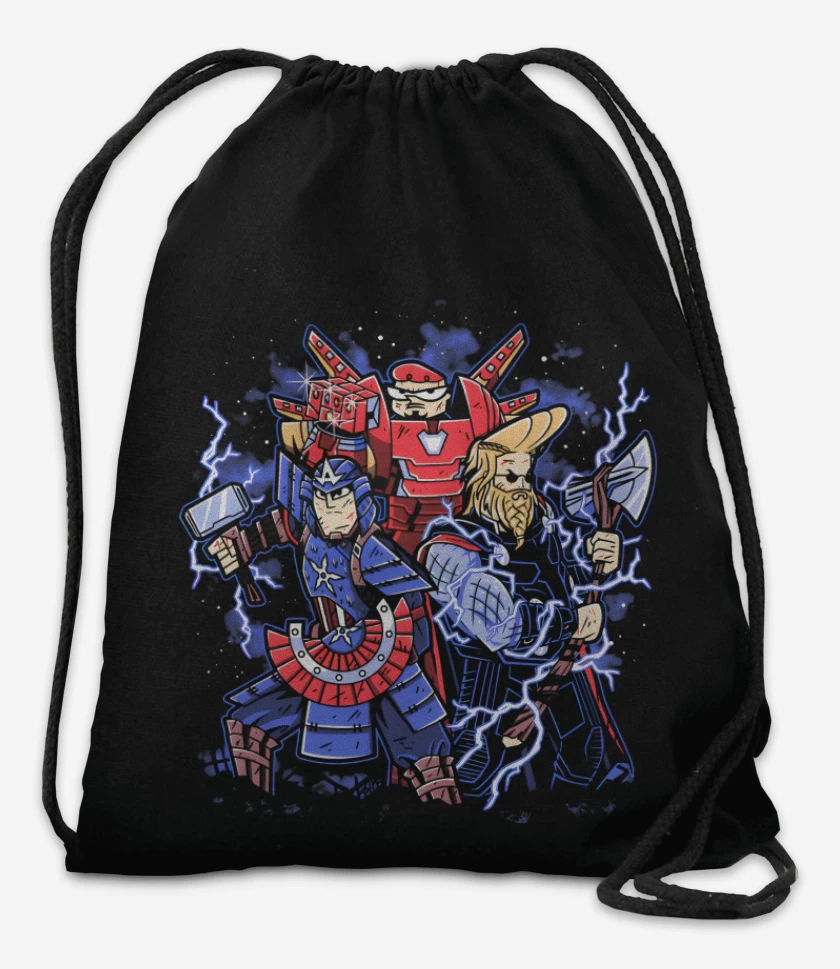 Mochila Negro de Cartoonvengers