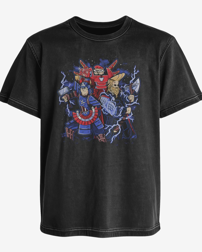 Polera desgastada Cartoonvengers