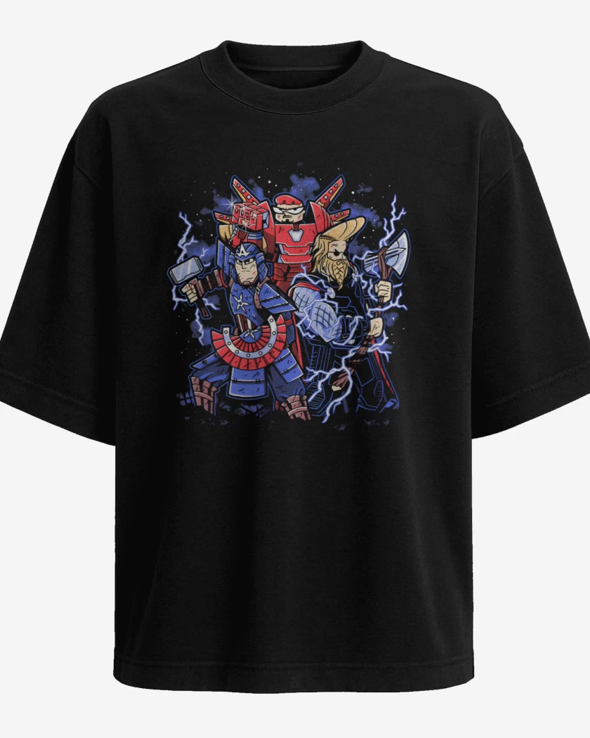 Polera Oversize Cartoonvengers