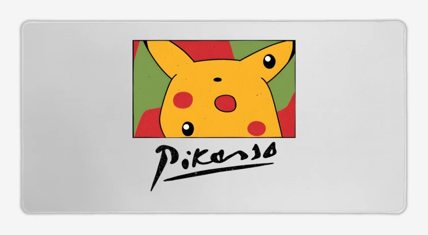 Mouse pad Gamer Blanco de Pikasso