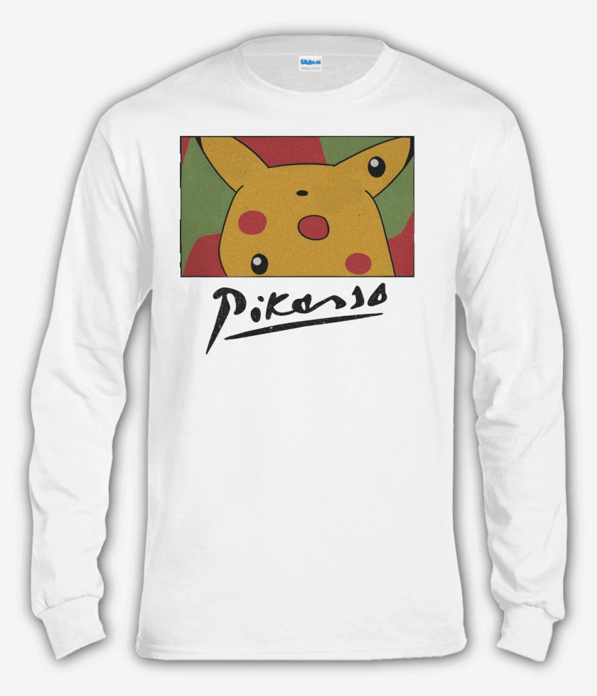Polera manga larga Blanco de Pikasso