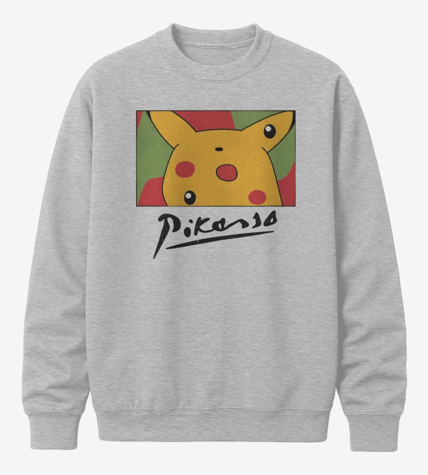 Poleron polo Gris Melange de Pikasso