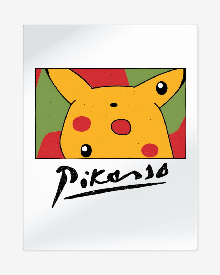 Print metalico Blanco de Pikasso