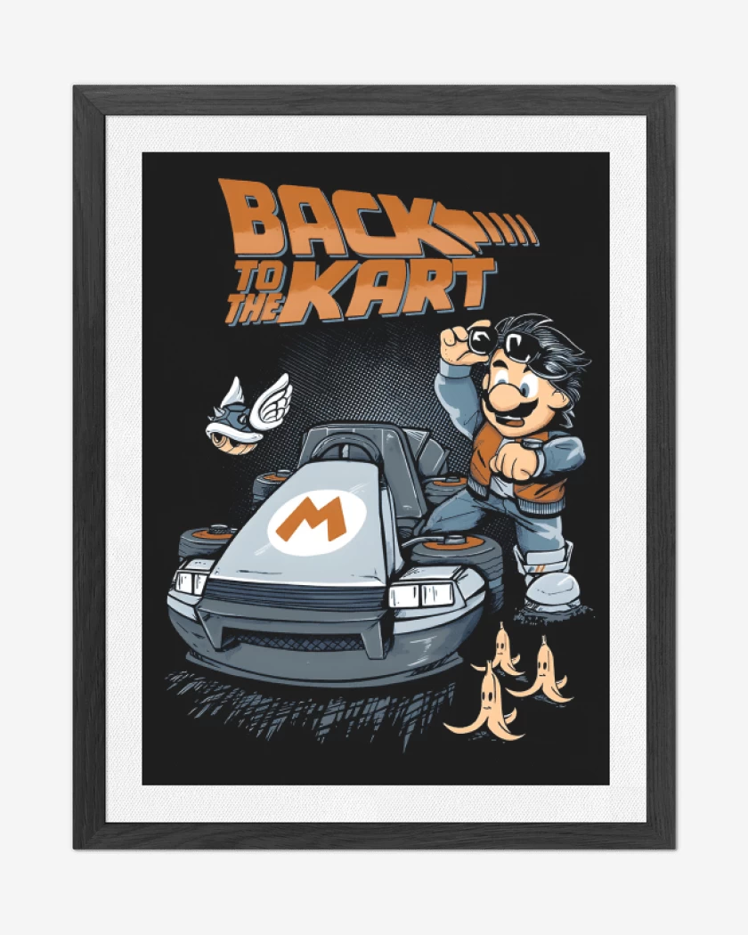 Cuadro decorativo Negro de Back to the Kart