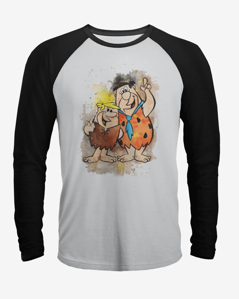 Polera Raglan Blanco / Negro de Pedro y Pablo