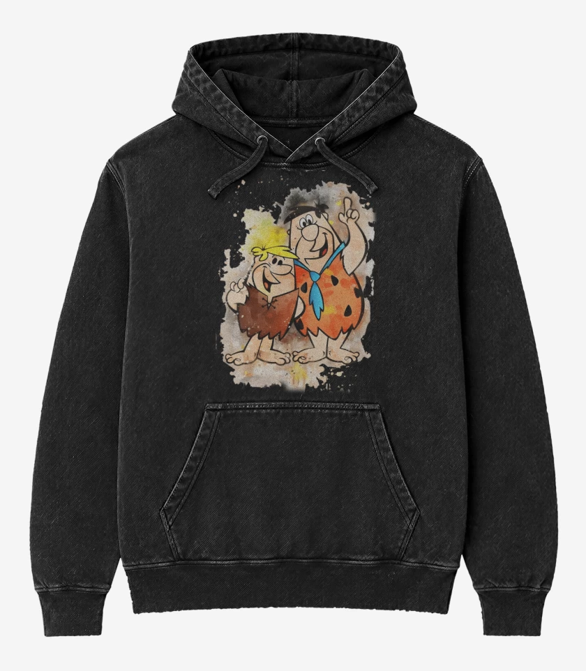Poleron Canguro Acid Wash Negro de Pedro y Pablo