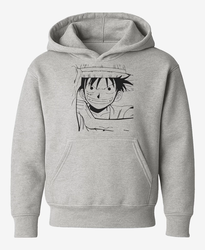 Poleron de niño Gris Melange de Luffy