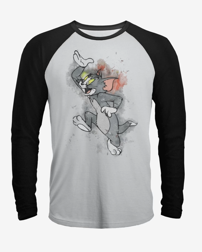 Polera Raglan Blanco / Negro de Tom