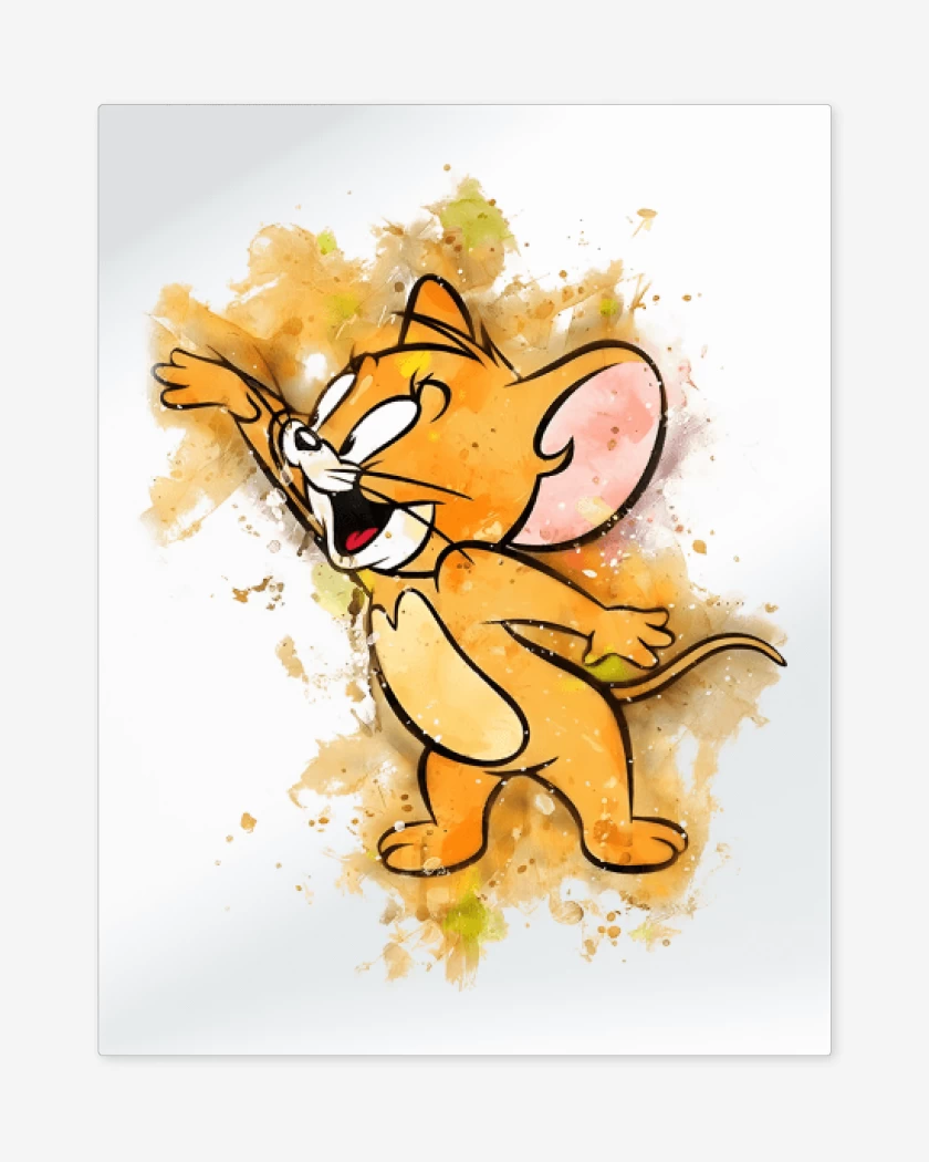 Print metalico Blanco de Jerry