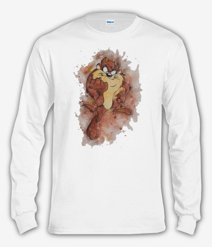 Polera manga larga Blanco de Taz