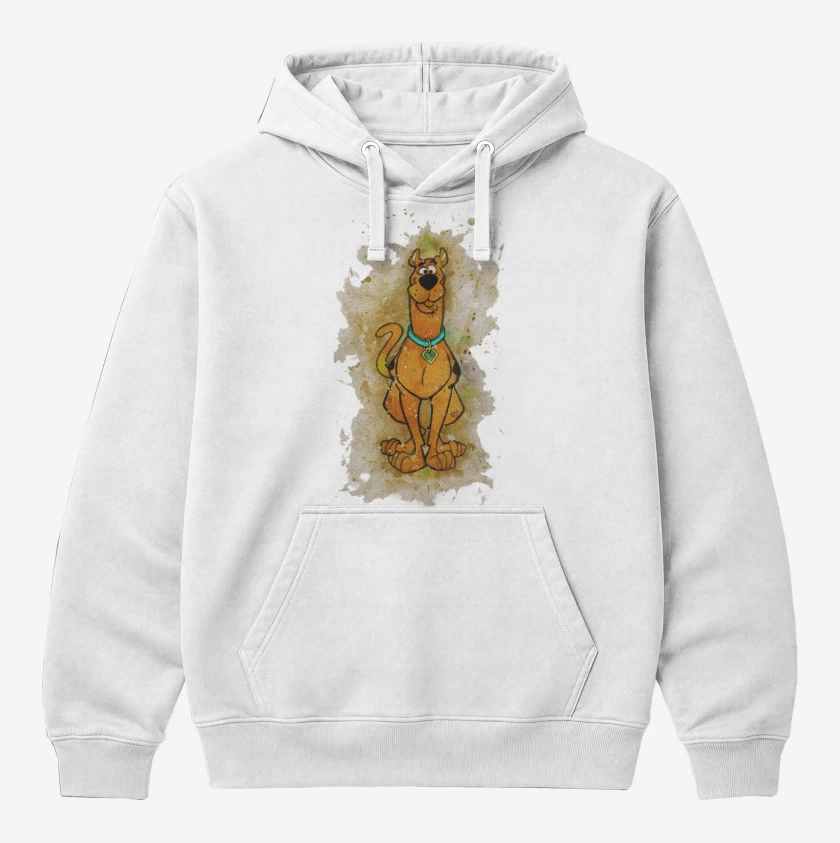 Polerón Canguro Blanco de Scooby 