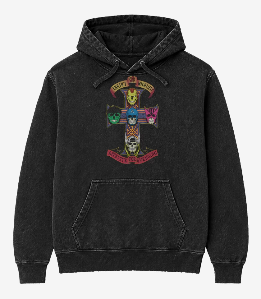 Poleron Canguro Acid Wash Appetite For Avenging