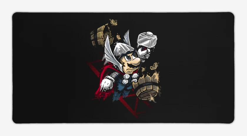 Mouse pad Gamer Negro de Thorio