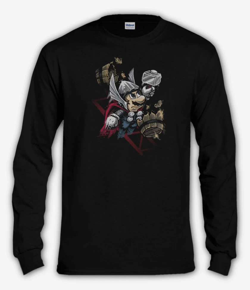 Polera manga larga Negro de Thorio