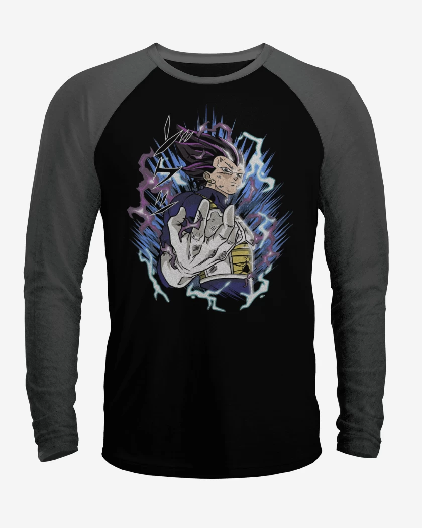 Polera Raglan Negro / Negro Heather de Ultra Ego