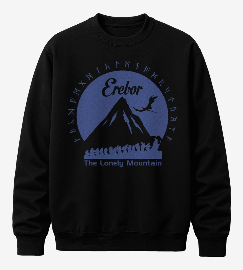 Poleron polo Negro de Erebor The lonely mountain