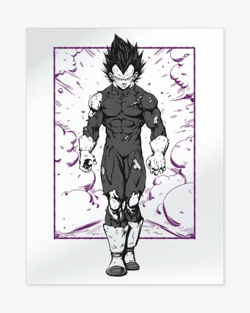 Print metalico Blanco de Hakaishin